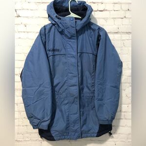 Vintage Columbia Sportswear Blue Rain Jacket Women's Sz Small